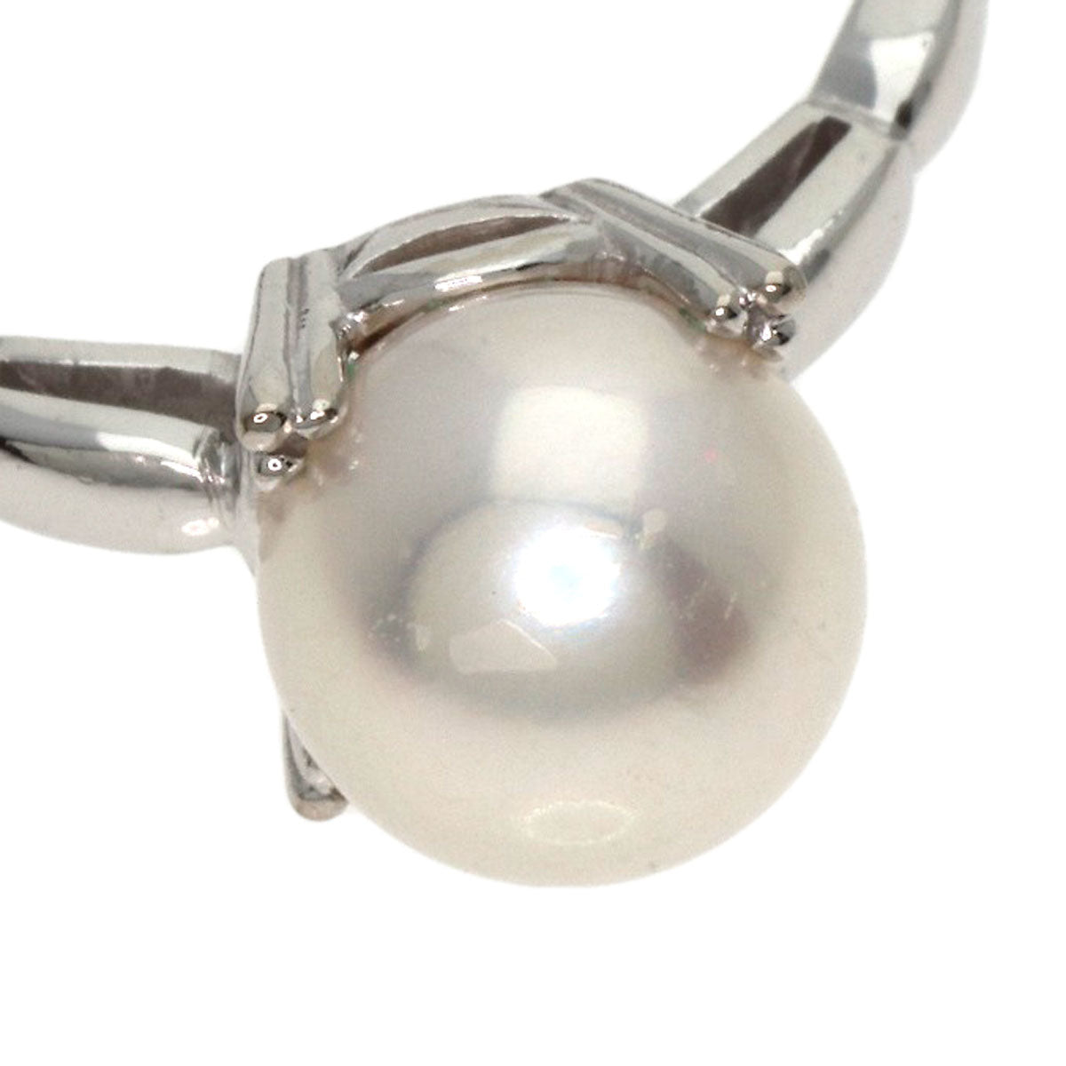 MIKIMOTO Pearl Pearl Ring K14 White Gold Ladies [Used]