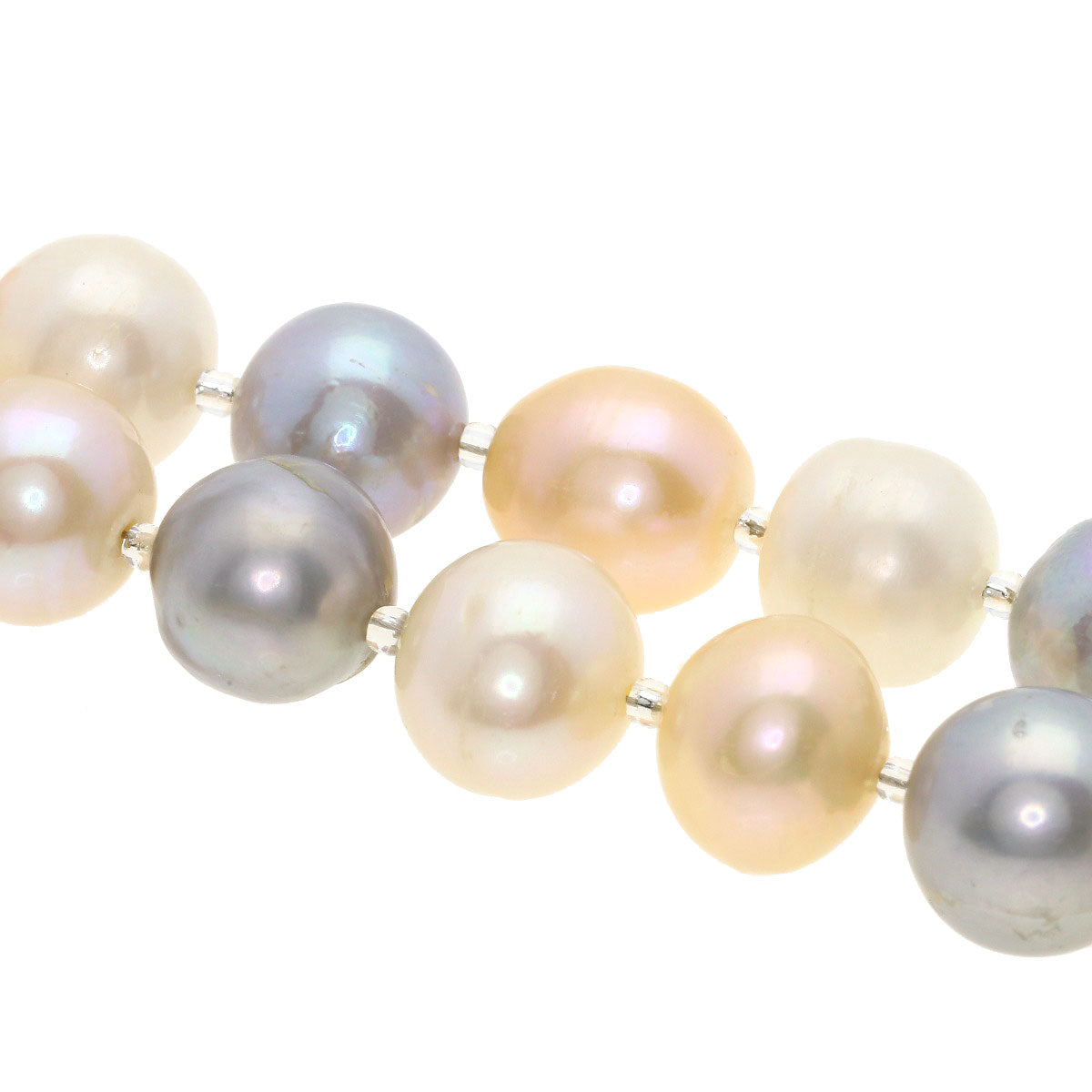 Freshwater Pearl Pearl Necklace Silver 61.6g　Ladies