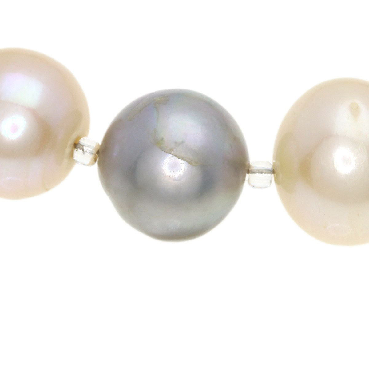 Freshwater Pearl Pearl Necklace Silver 61.6g　Ladies