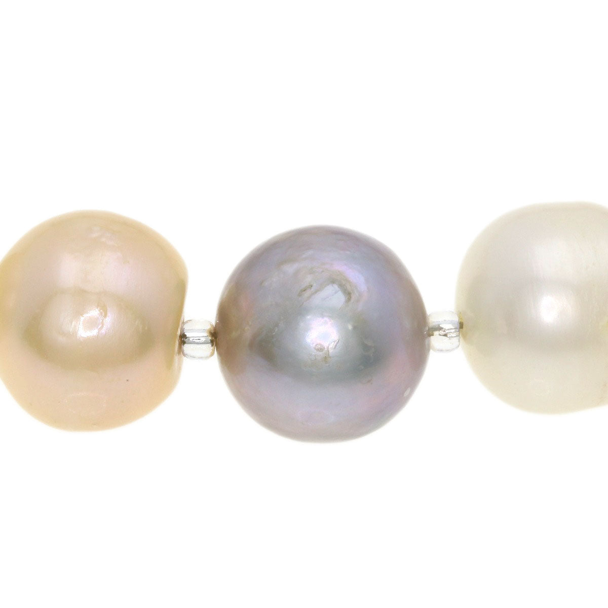 Freshwater Pearl Pearl Necklace Silver 61.6g　Ladies
