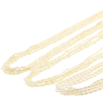 Freshwater Pearl Pearl Set of 3 Necklace Silver 111.5g　Ladies