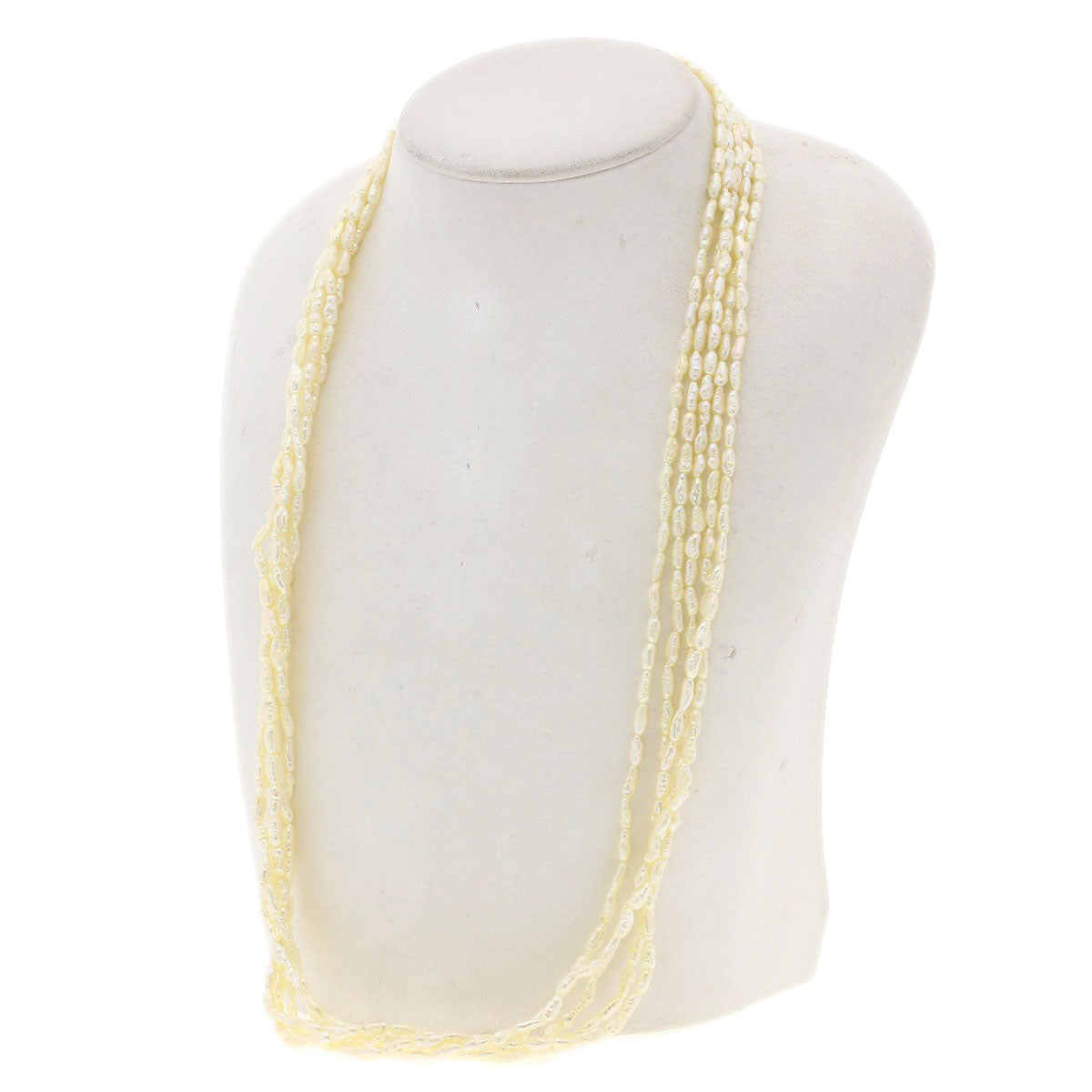 Freshwater Pearl Pearl Set of 3 Necklace Silver 111.5g　Ladies