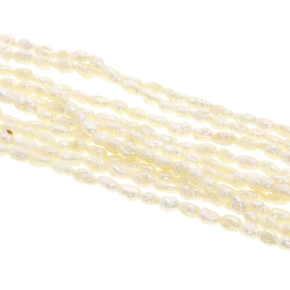 Freshwater Pearl Pearl Set of 3 Necklace Silver 111.5g　Ladies