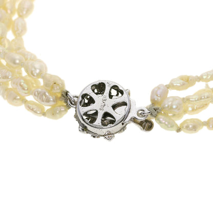 Freshwater Pearl Pearl Set of 3 Necklace Silver 111.5g　Ladies