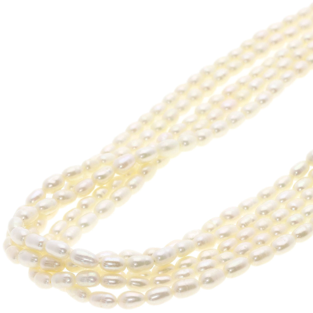 Freshwater Pearl Pearl Set of 3 Necklace Silver 111.5g　Ladies