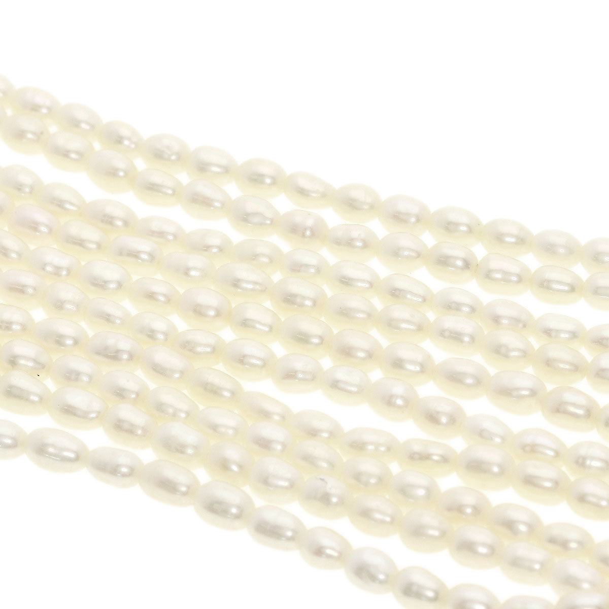 Freshwater Pearl Pearl Set of 3 Necklace Silver 111.5g　Ladies