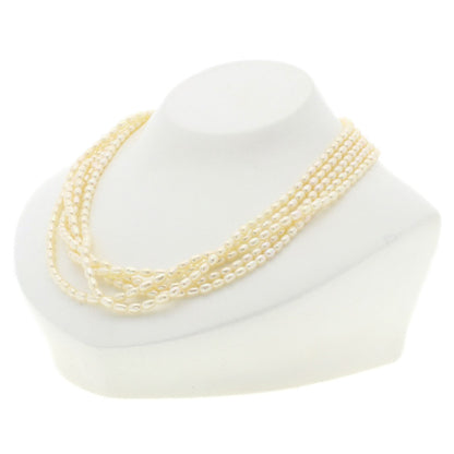 Freshwater Pearl Pearl Set of 3 Necklace Silver 111.5g　Ladies