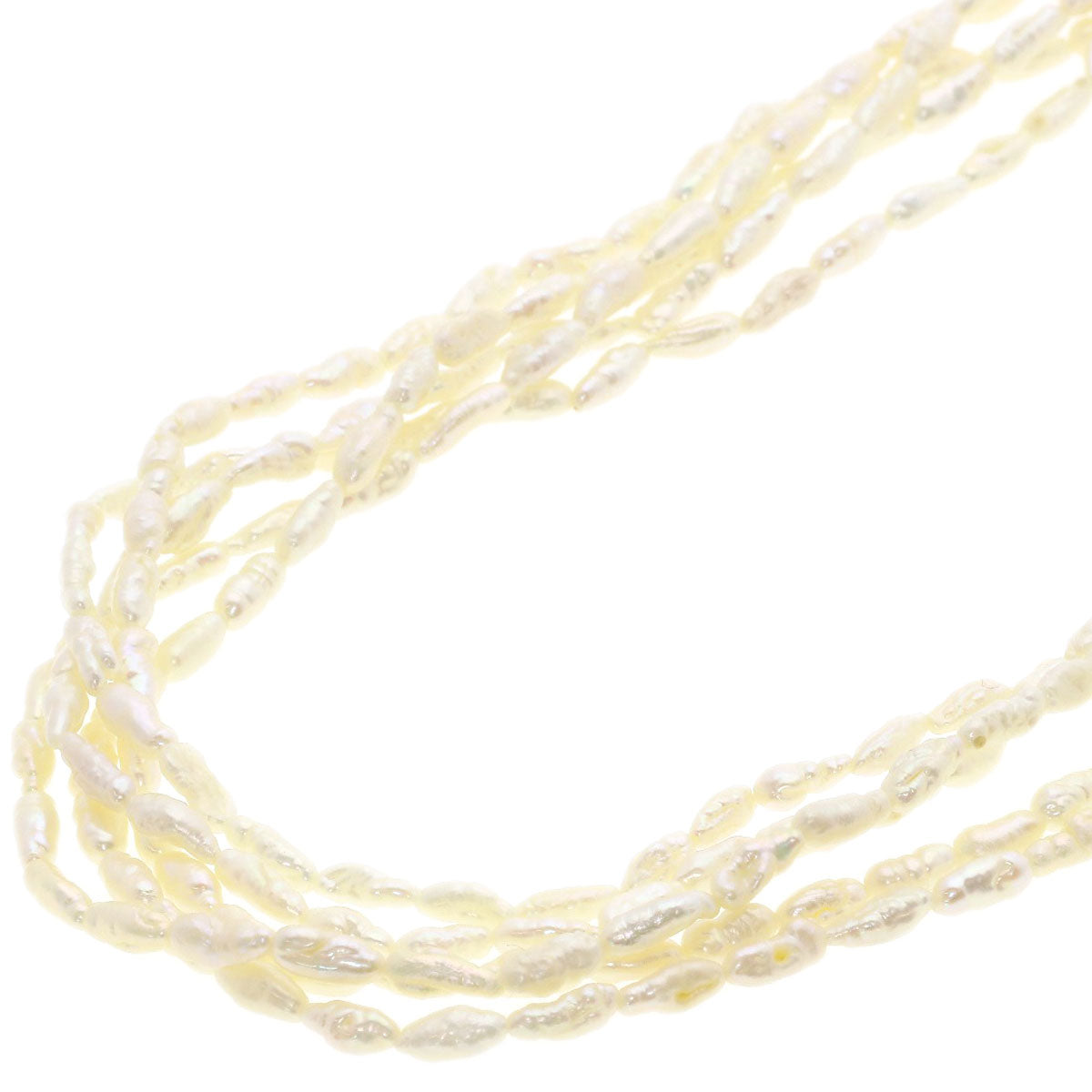 Freshwater Pearl Pearl Set of 3 Necklace Silver 111.5g　Ladies