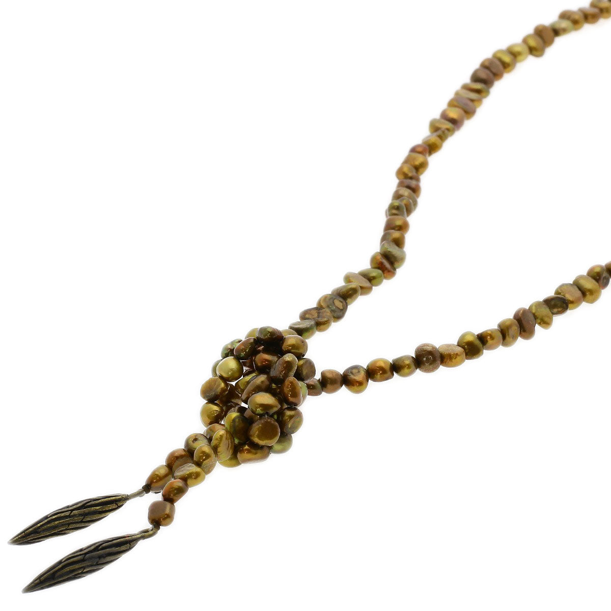 Dyed Pearl Pearl Resin Shell Plastic Crystal 6-Piece Set Necklace Metal g　Ladies