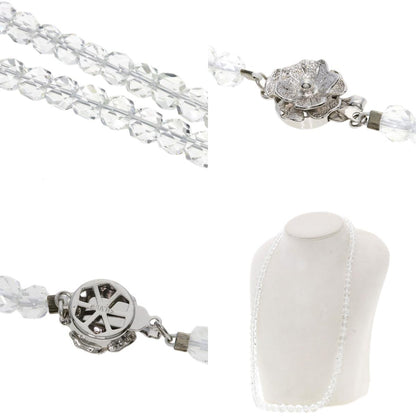 Dyed Pearl Pearl Resin Shell Plastic Crystal 6-Piece Set Necklace Metal g　Ladies