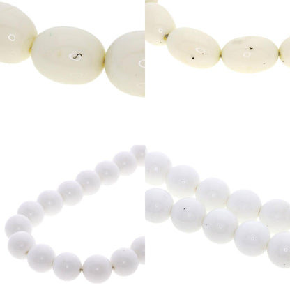Dyed Pearl Pearl Resin Shell Plastic Crystal 6-Piece Set Necklace Metal g　Ladies