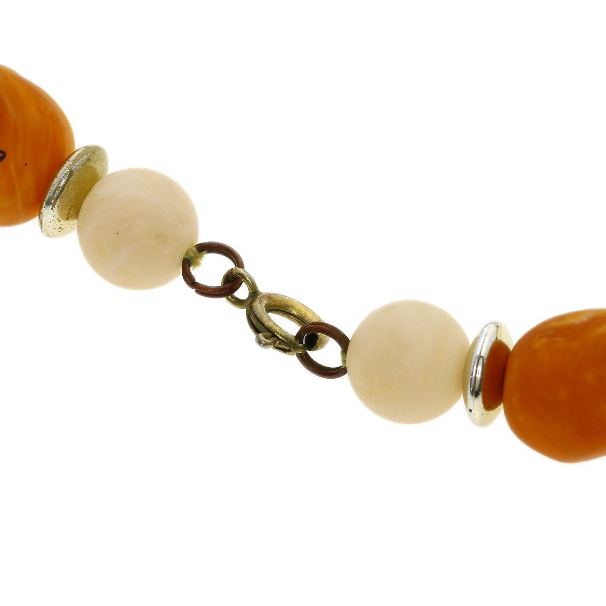 Dyed Pearl Pearl Resin Shell Plastic Crystal 6-Piece Set Necklace Metal g　Ladies