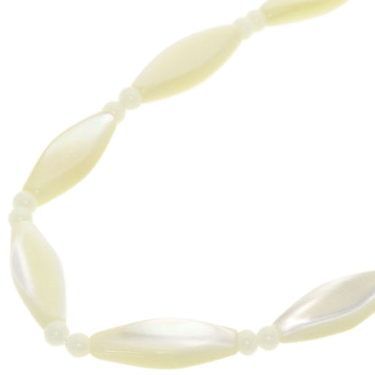 Dyed Pearl Pearl Resin Shell Plastic Crystal 6-Piece Set Necklace Metal g　Ladies