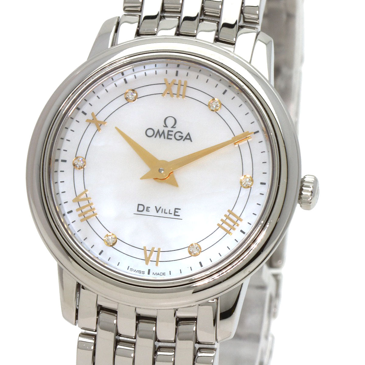 OMEGA De Ville Prestige Watches 424.10.27.60.55.001 Stainless Steel/Stainless Steel Ladies