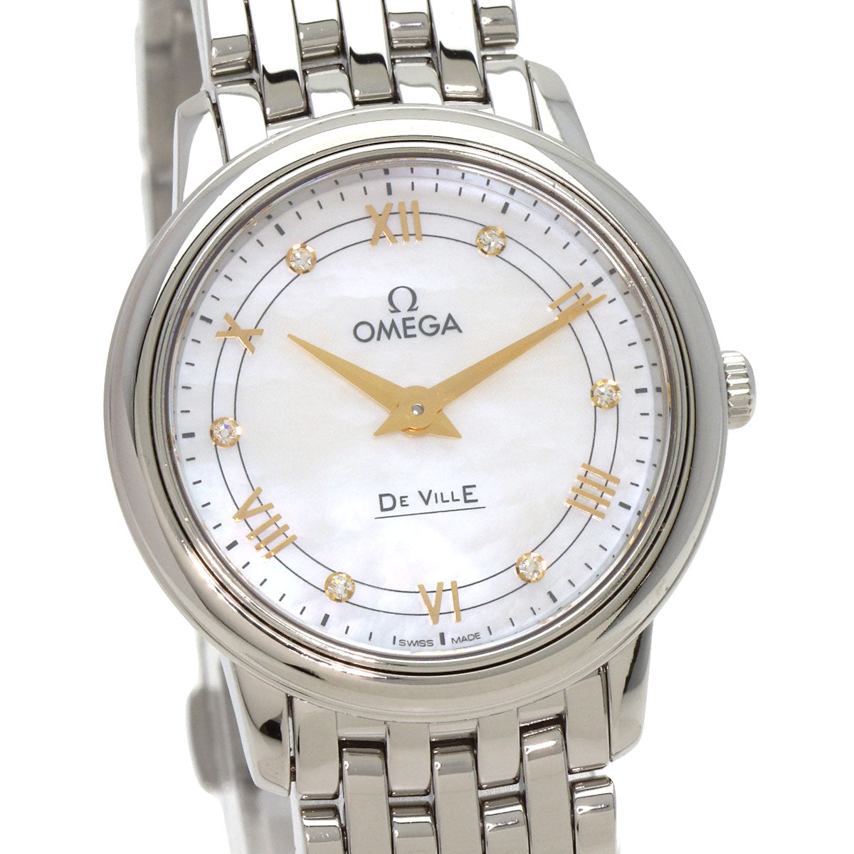 OMEGA De Ville Prestige Watches 424.10.27.60.55.001 Stainless Steel/Stainless Steel Ladies