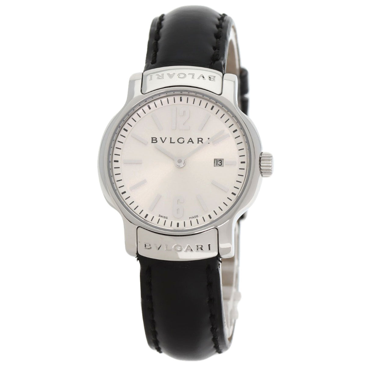 BVLGARI Solo tempo Watches ST29C6SLD Stainless Steel/Leather Ladies