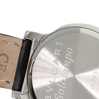BVLGARI Solo tempo Watches ST29C6SLD Stainless Steel/Leather Ladies