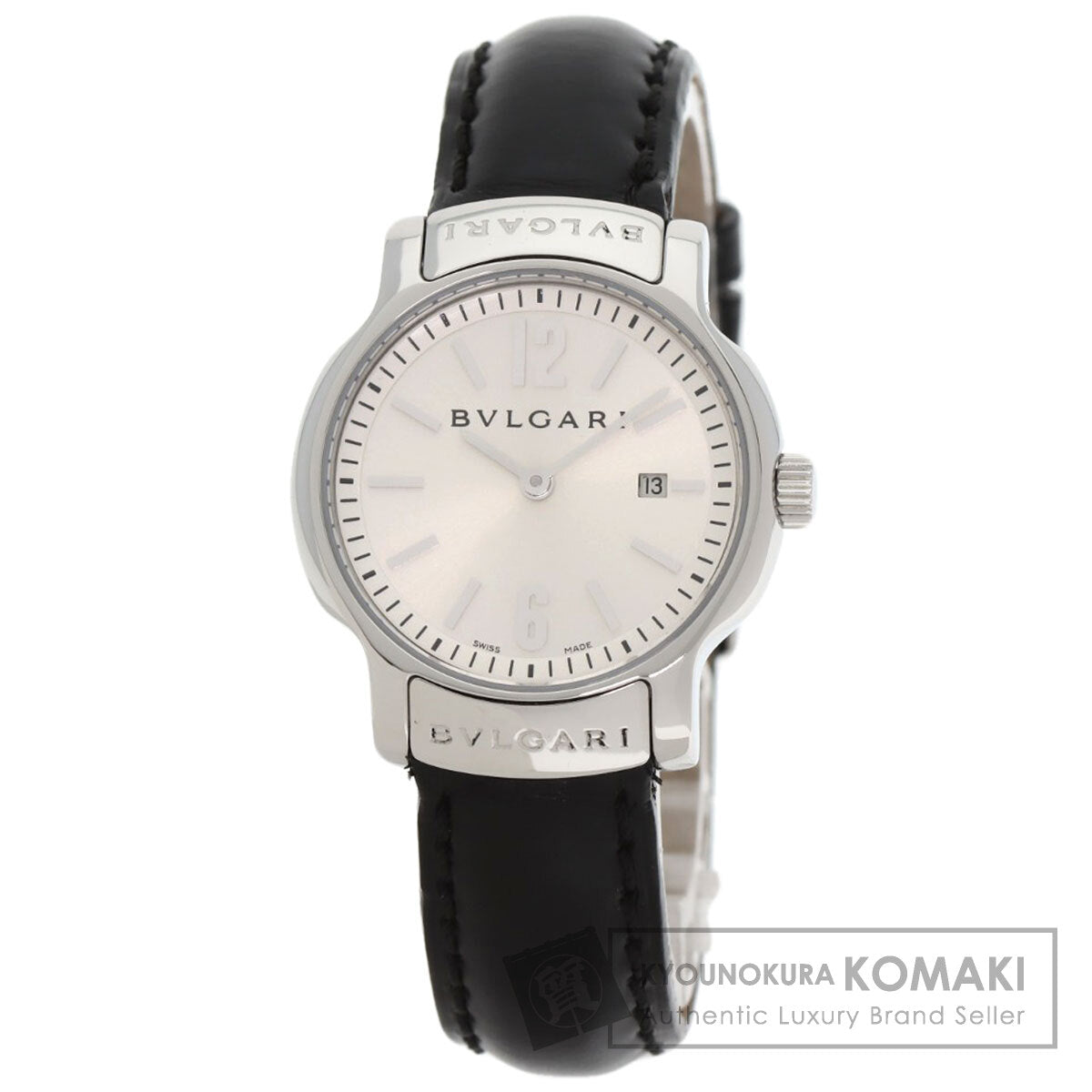 BVLGARI Solo tempo Watches ST29C6SLD Stainless Steel/Leather Ladies