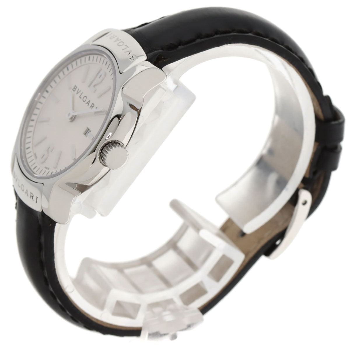 BVLGARI Solo tempo Watches ST29C6SLD Stainless Steel/Leather Ladies