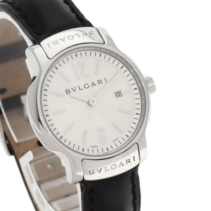 BVLGARI Solo tempo Watches ST29C6SLD Stainless Steel/Leather Ladies