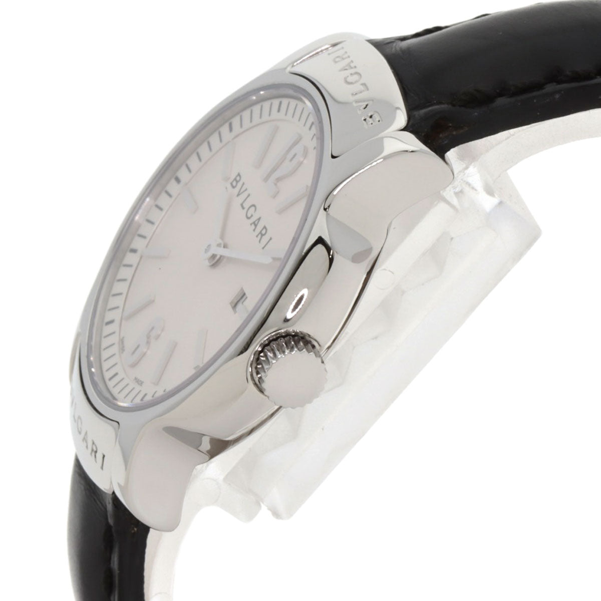 BVLGARI Solo tempo Watches ST29C6SLD Stainless Steel/Leather Ladies