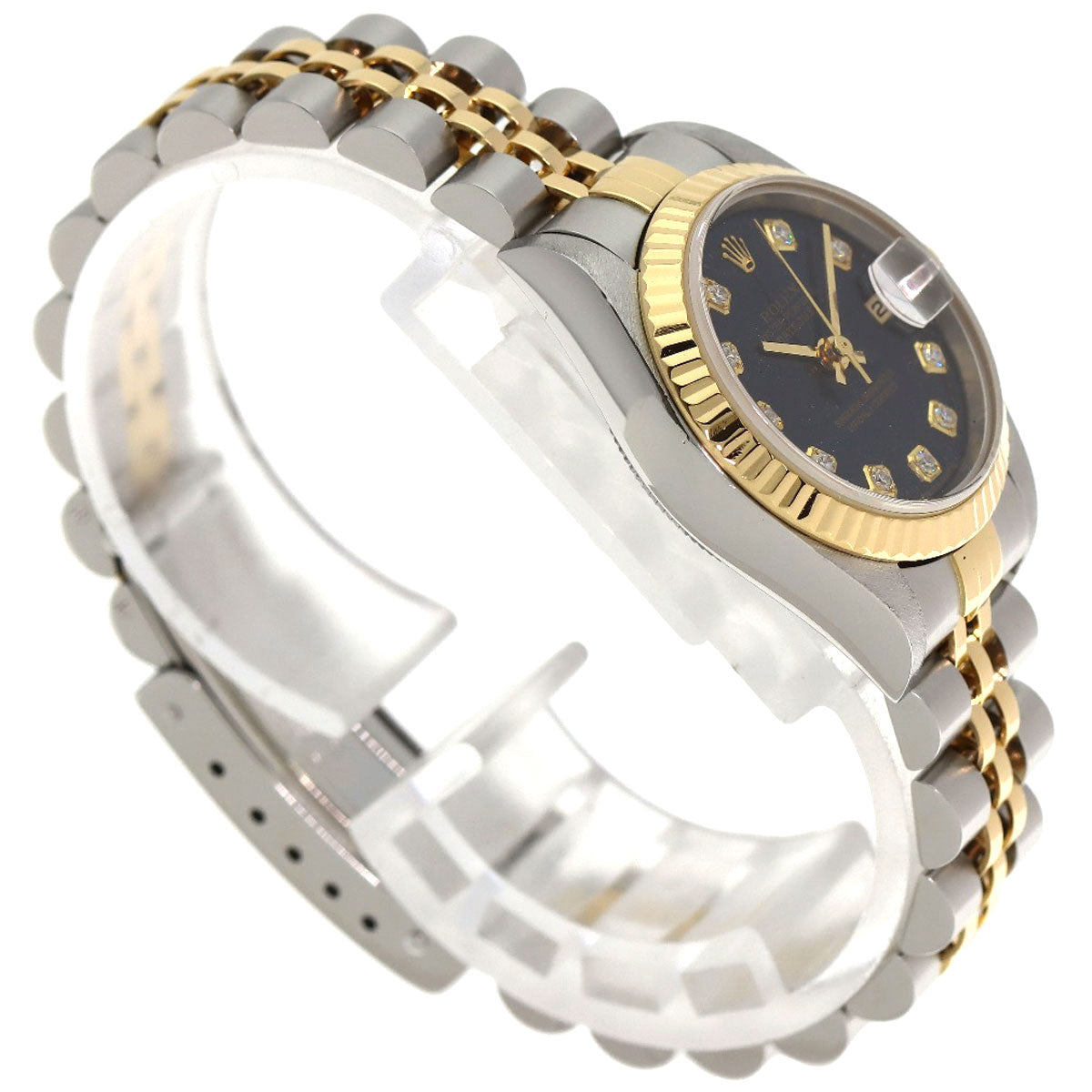 ROLEX DATEJUST 10P Diamond Watches 79173G Stainless Steel/SSxK18YG Ladies