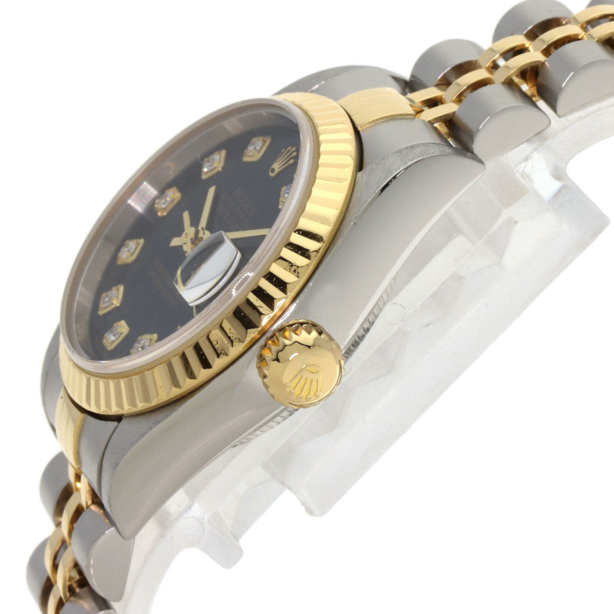 ROLEX DATEJUST 10P Diamond Watches 79173G Stainless Steel/SSxK18YG Ladies