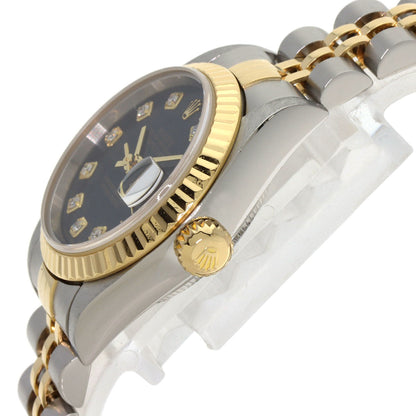 ROLEX DATEJUST 10P Diamond Watches 79173G Stainless Steel/SSxK18YG Ladies