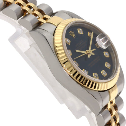 ROLEX DATEJUST 10P Diamond Watches 79173G Stainless Steel/SSxK18YG Ladies