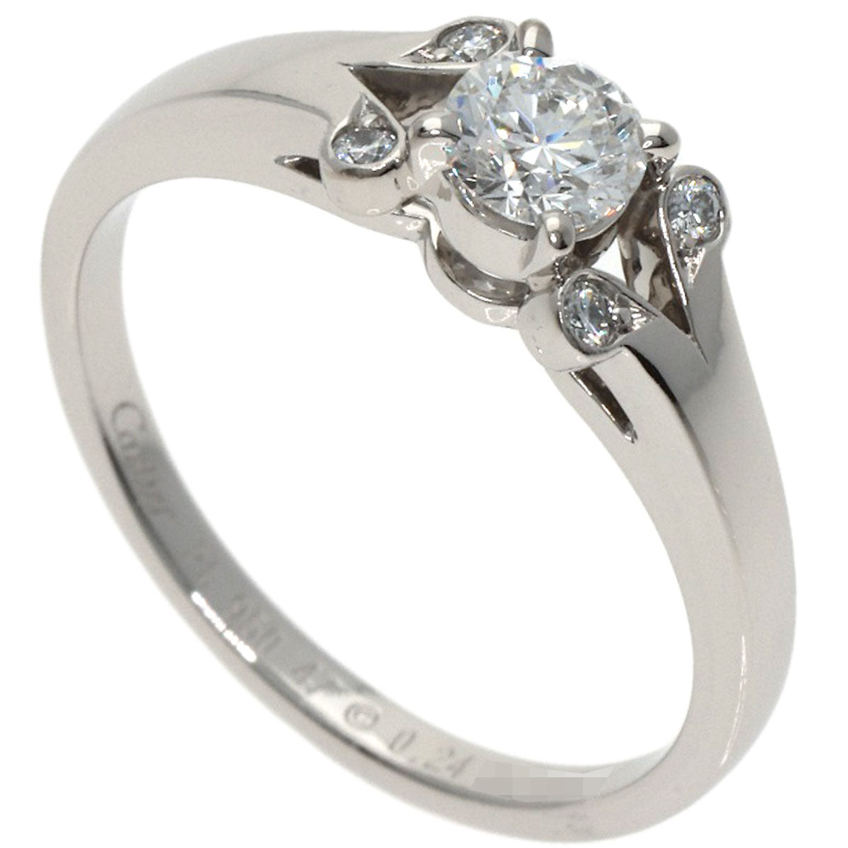 CARTIER Ballerina Diamond #47 Ring Platinum PT950 Ladies [Used]