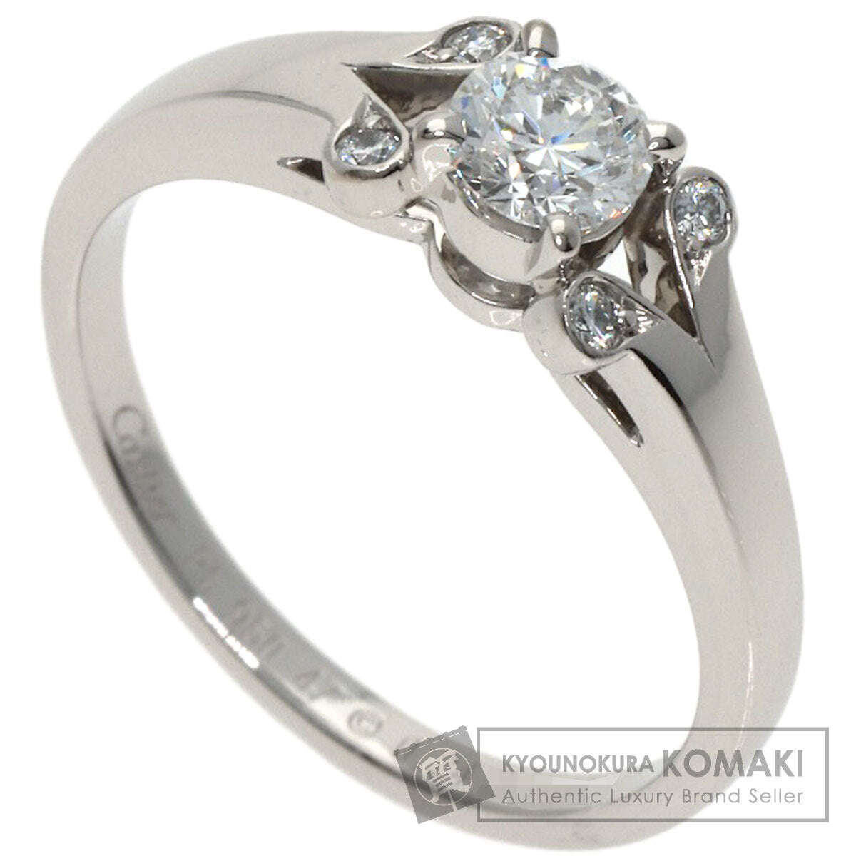 CARTIER Ballerina Diamond #47 Ring Platinum PT950 Ladies [Used]