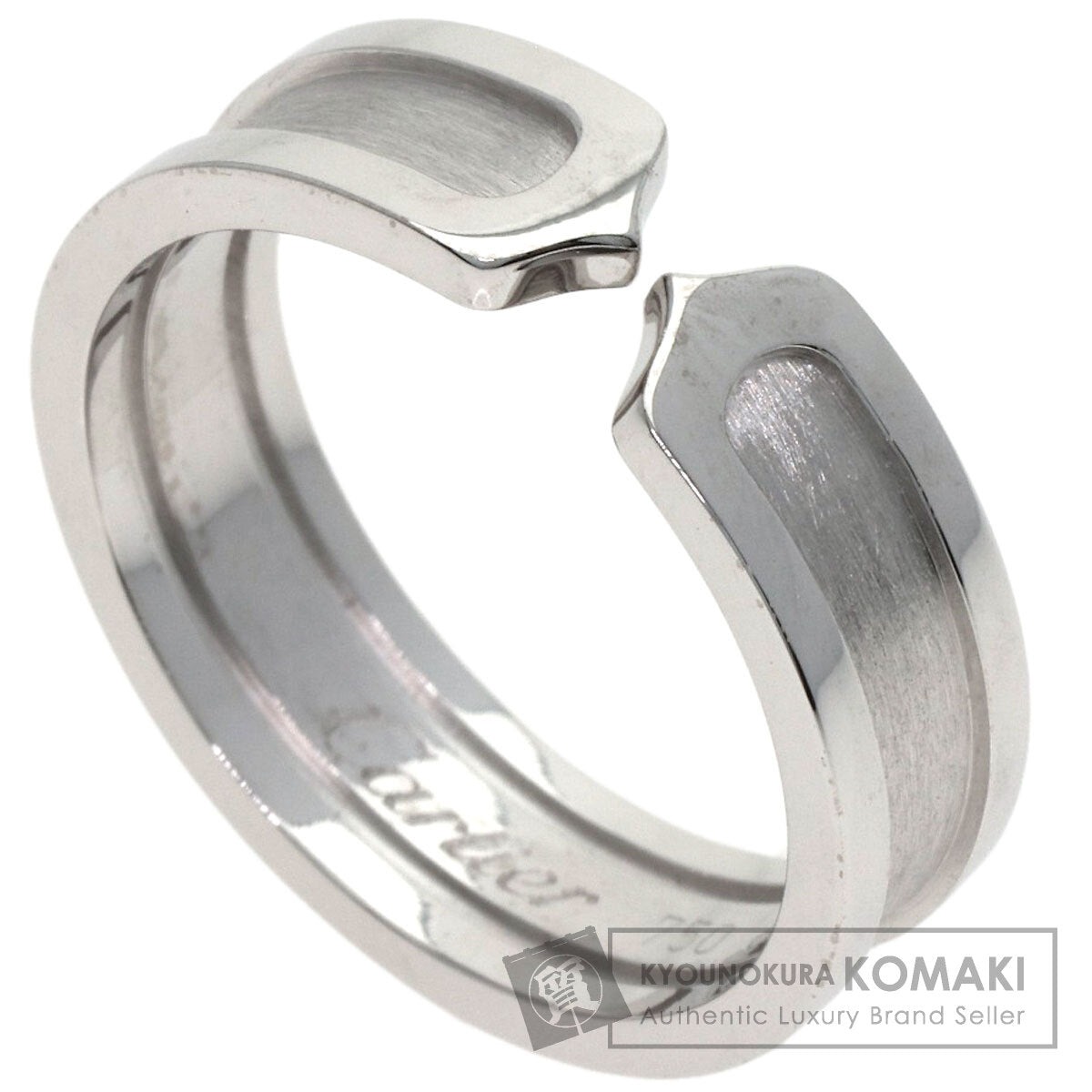 CARTIER C2 Ring SM #61 Ring K18 White Gold unisex [Used]