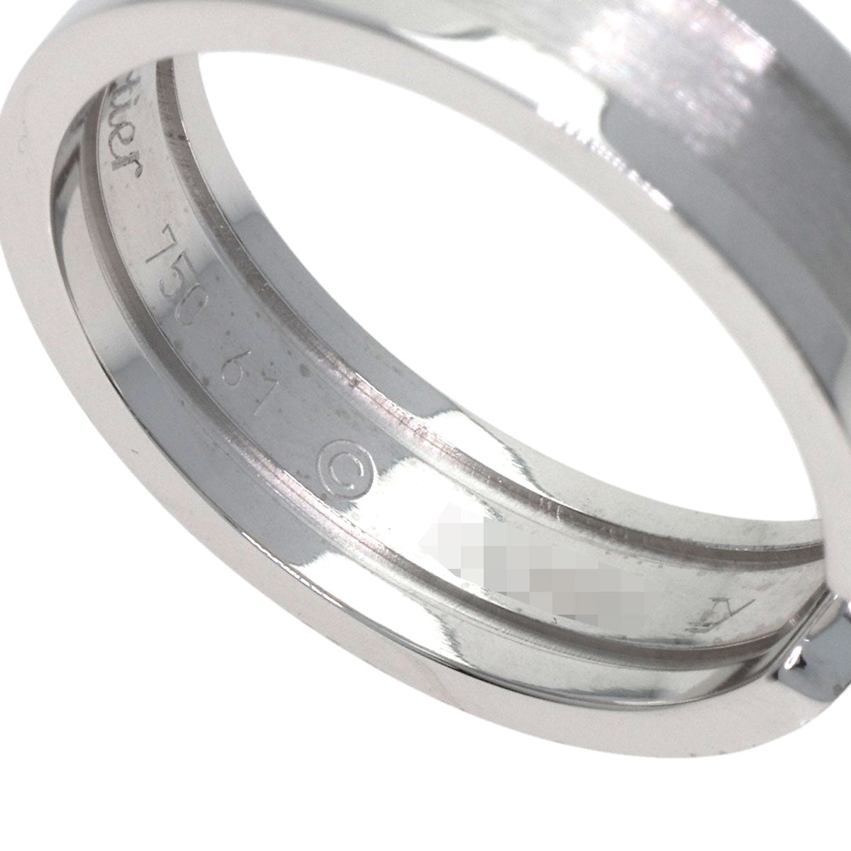 CARTIER C2 Ring SM #61 Ring K18 White Gold unisex [Used]