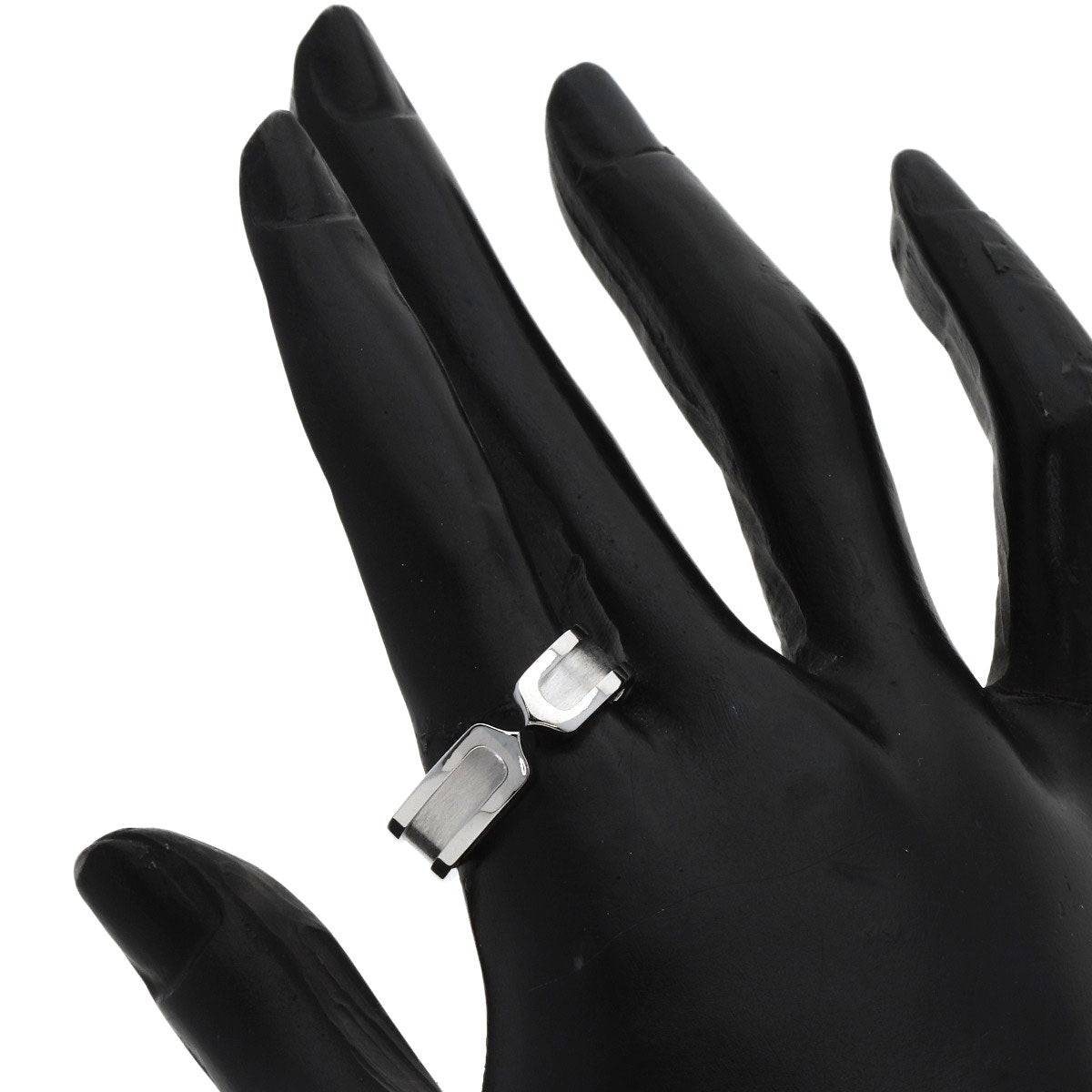 CARTIER C2 Ring SM #61 Ring K18 White Gold unisex [Used]