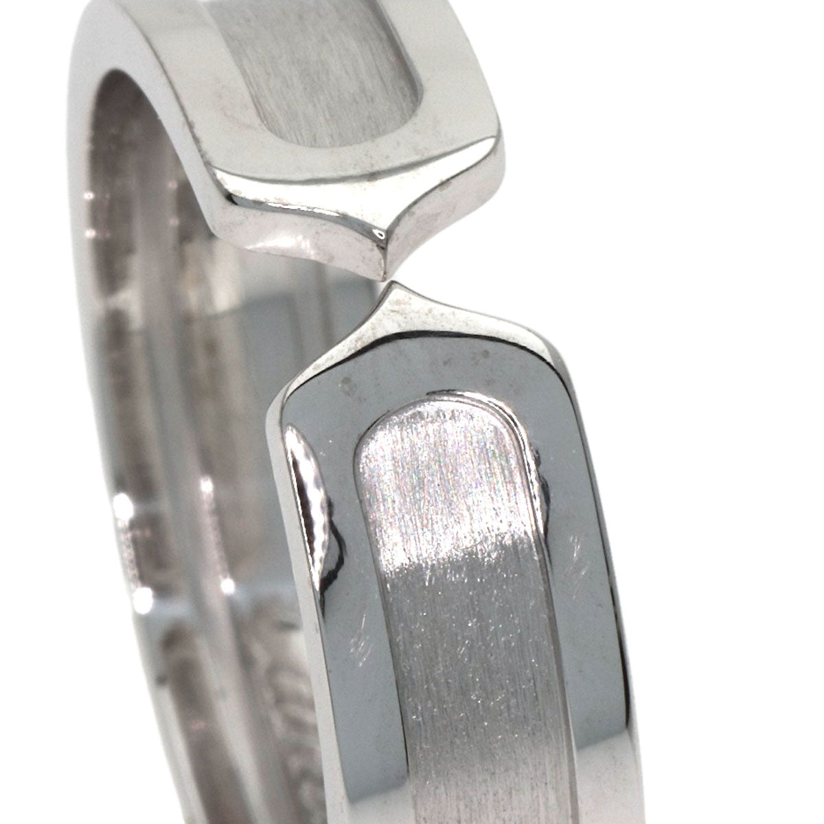CARTIER C2 Ring SM #61 Ring K18 White Gold unisex [Used]