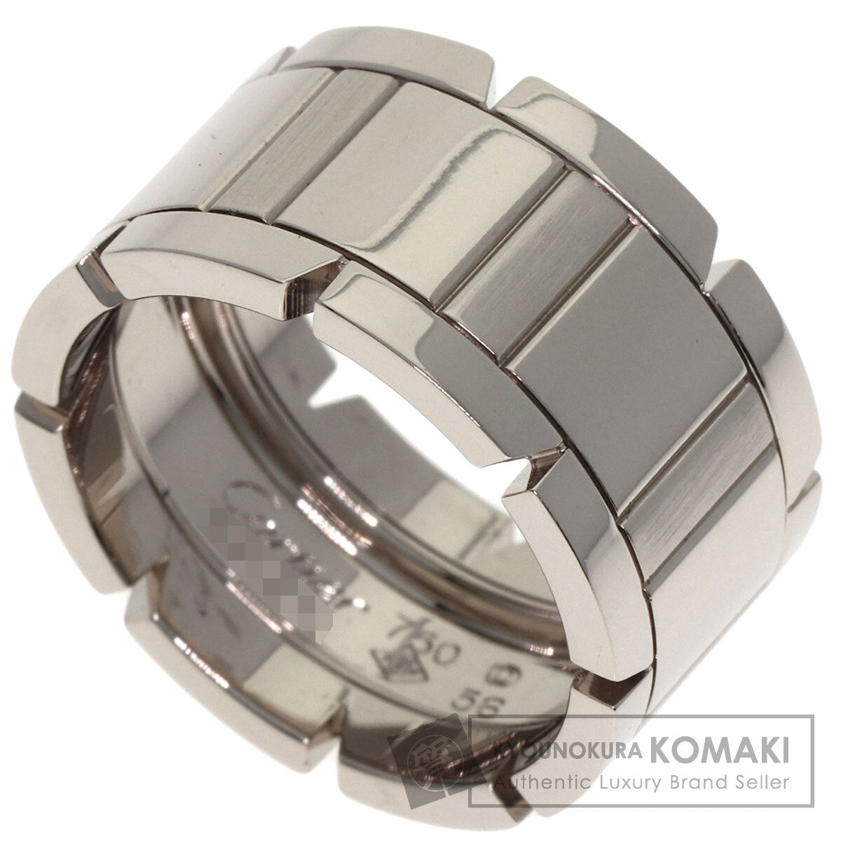CARTIER Tank Française LM #56 Ring K18 White Gold Ladies [Used]