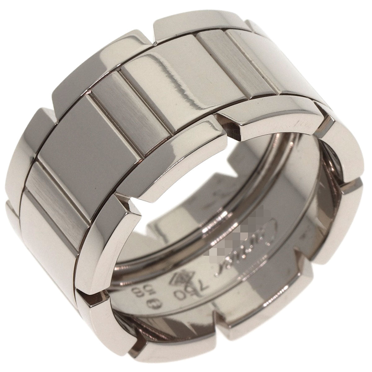 CARTIER Tank Française LM #56 Ring K18 White Gold Ladies [Used]