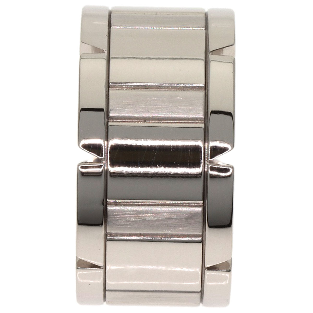 CARTIER Tank Française LM #56 Ring K18 White Gold Ladies [Used]