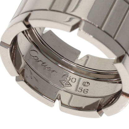 CARTIER Tank Française LM #56 Ring K18 White Gold Ladies [Used]