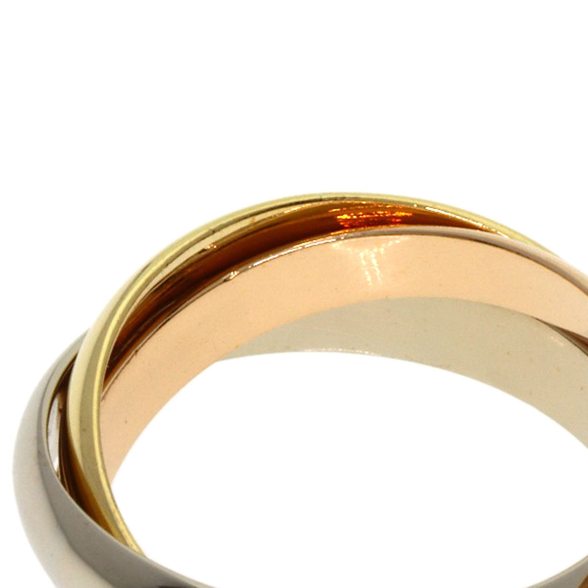 CARTIER Trinity #52 Ring K18 Yellow Gold K18 White GoldLadies [Used]