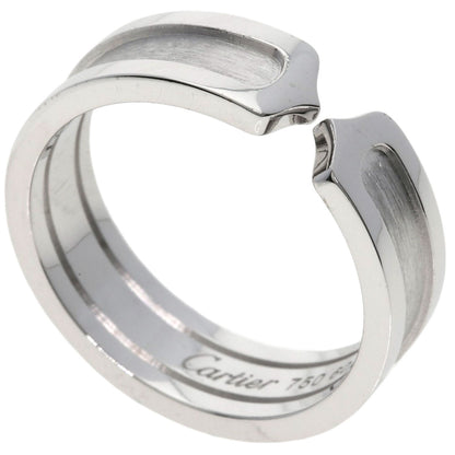 CARTIER C2 Ring SM #60 Ring K18 White Gold Ladies [Used]