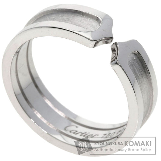 CARTIER C2 Ring SM #60 Ring K18 White Gold Ladies [Used]