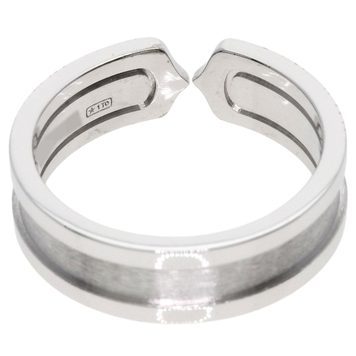 CARTIER C2 Ring SM #60 Ring K18 White Gold Ladies [Used]