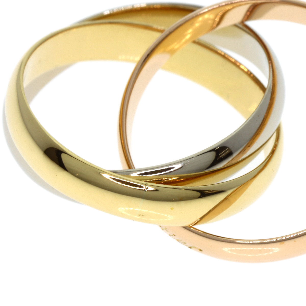 CARTIER Trinity #50 Ring K18 Yellow Gold K18 White GoldLadies [Used]