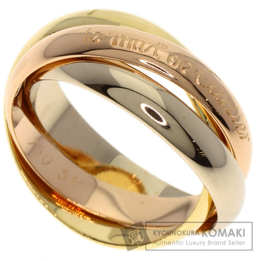 CARTIER Trinity #51 Ring K18 Yellow Gold K18 White GoldLadies [Used]