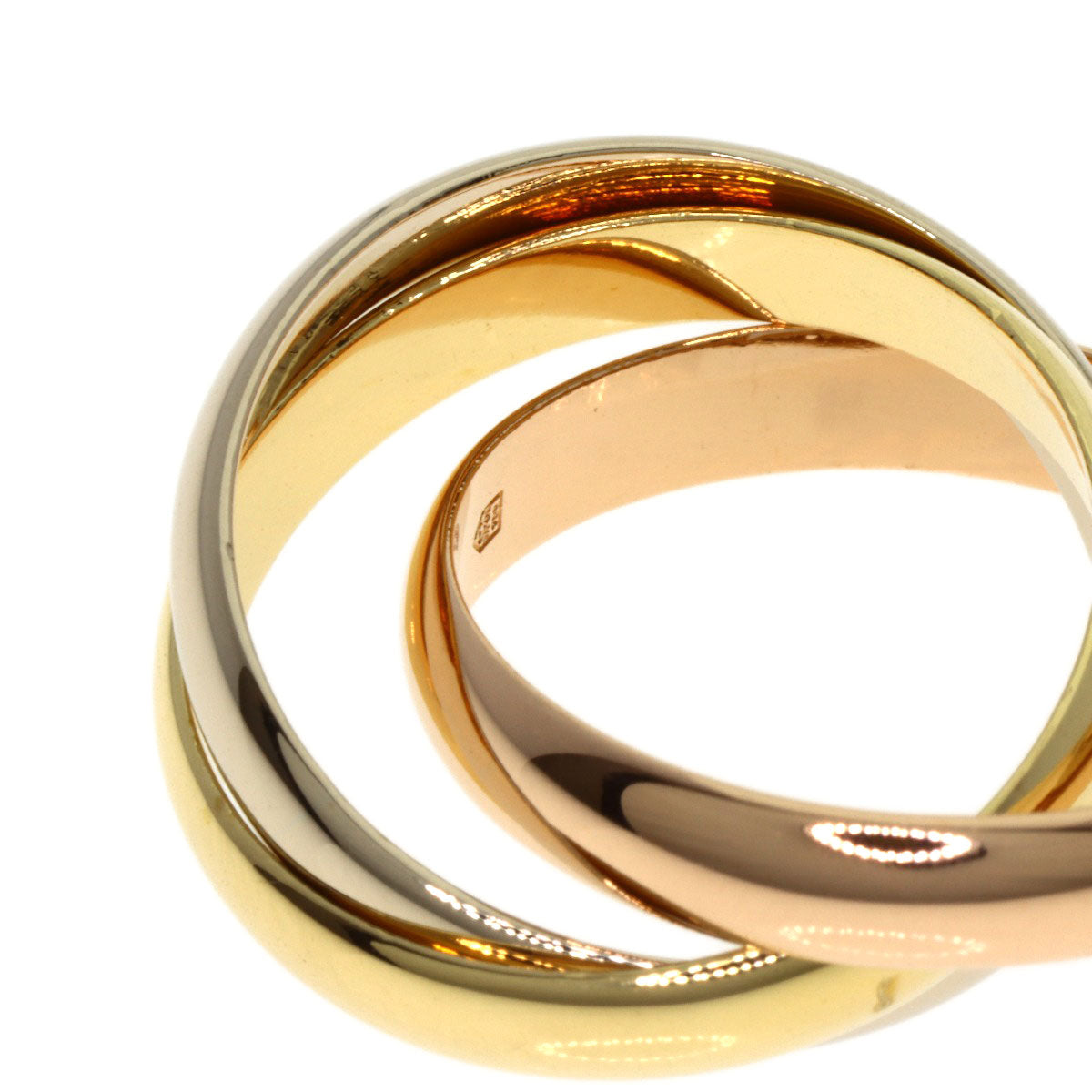 CARTIER Trinity #51 Ring K18 Yellow Gold K18 White GoldLadies [Used]