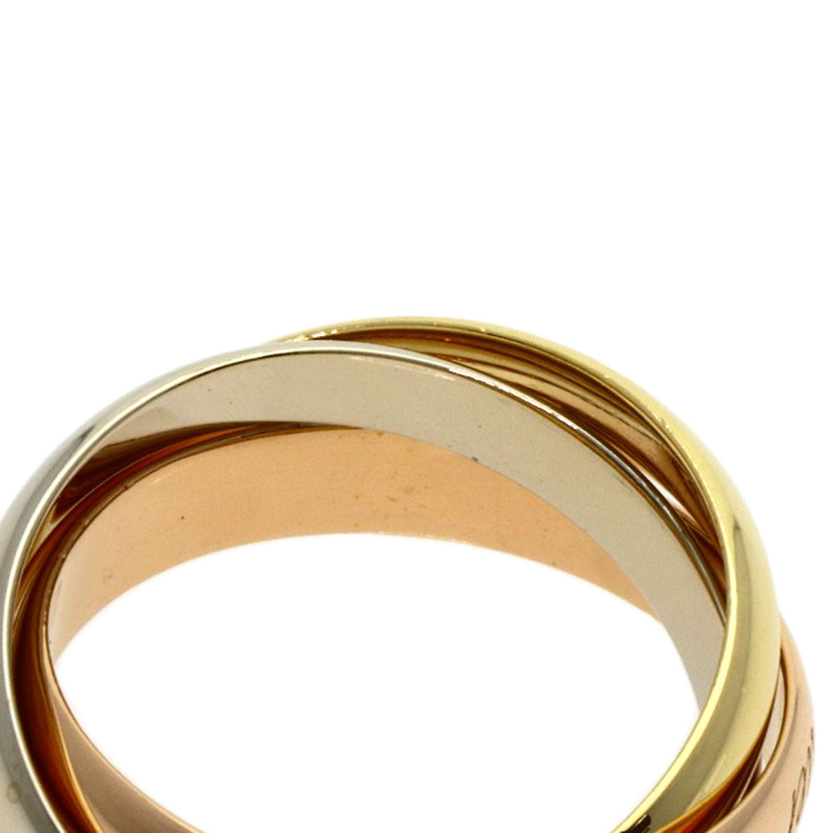 CARTIER Trinity #48 Ring K18 Yellow Gold K18 White GoldLadies [Used]