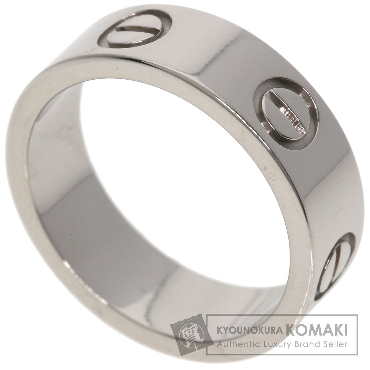 CARTIER love ring #49 Ring K18 White Gold Ladies [Used]