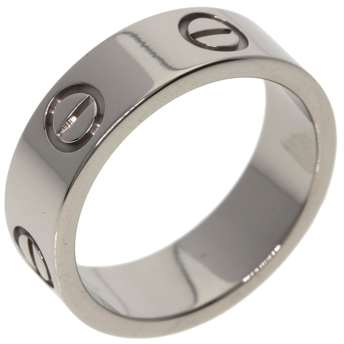 CARTIER love ring #49 Ring K18 White Gold Ladies [Used]