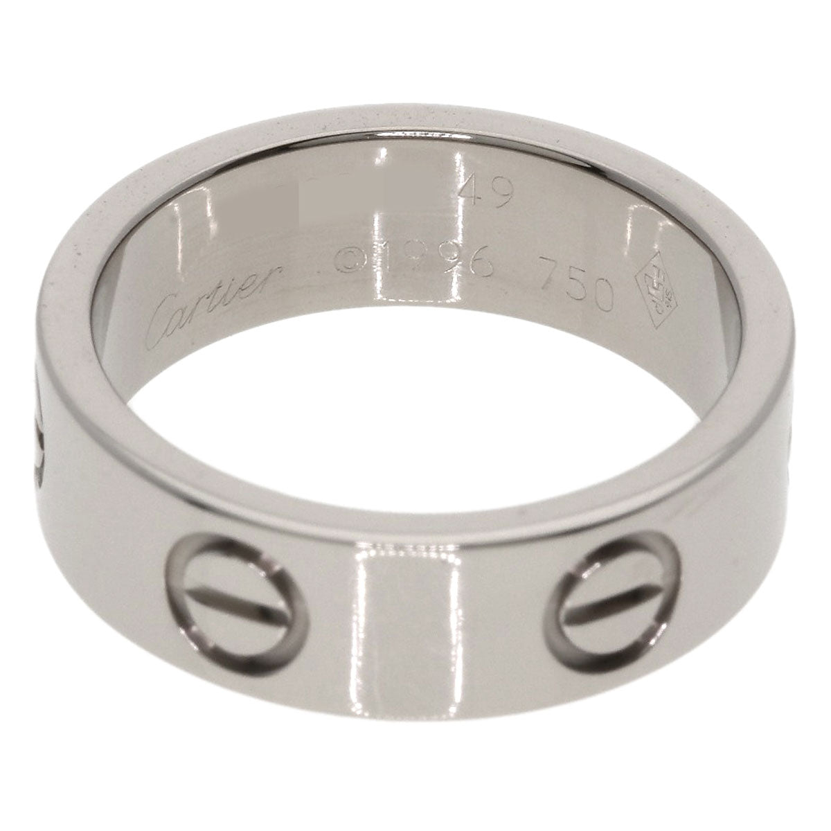 CARTIER love ring #49 Ring K18 White Gold Ladies [Used]